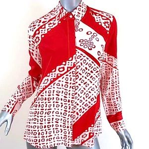 Altuzarra Silk Print Button Down